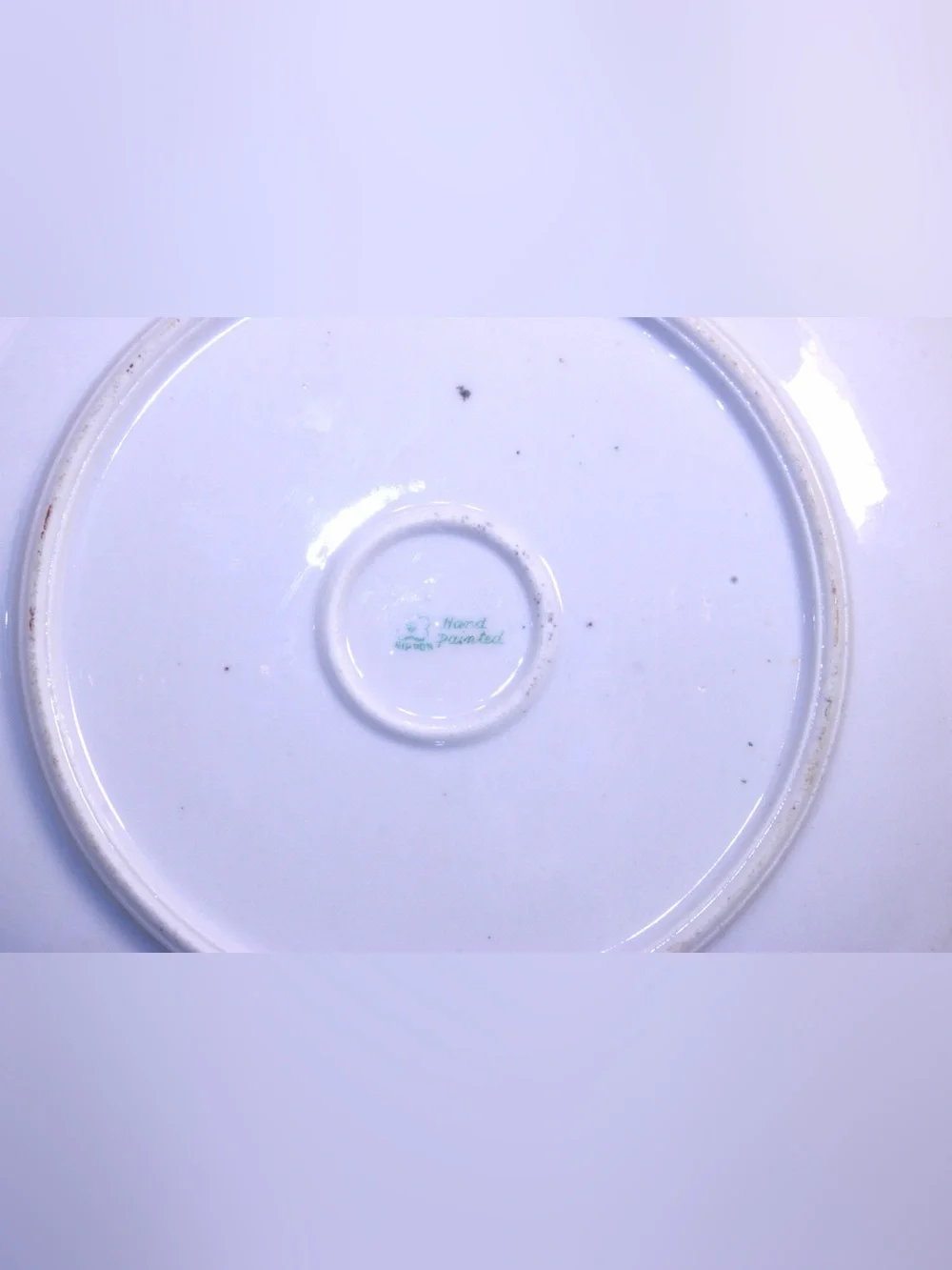 Antique Nippon Porcelain Hand-painted Red Poppies Display Plate
